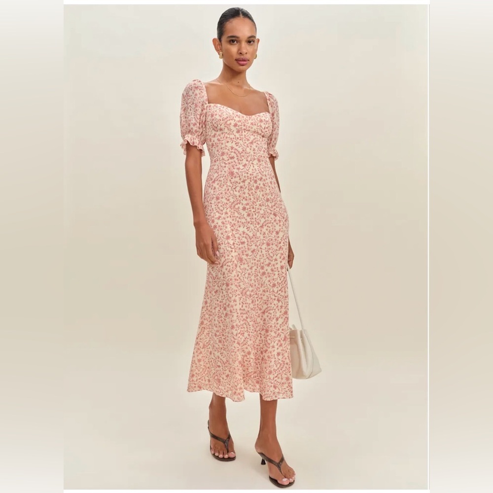 Reformation Gloria Dress Pink - Size 6